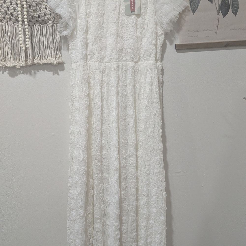 JessaKae White Lace Maxi Dress